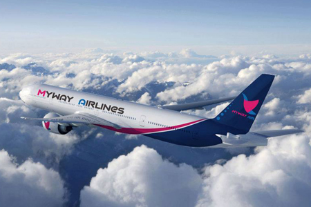 Myway Airlines-ი 12 ივნისიდან რეგულარულ ავიარეისებს იწყებს 