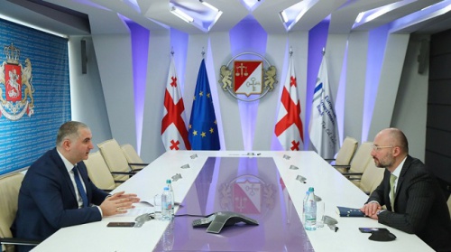 ხუციშვილი EIB-ის წარმომადგენლებს შეხვდა 