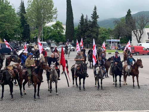 საცხენოსნო გარბენი დავით გარეჯის მხარდასაჭერად
