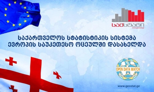 საქართველოს სტატისტიკის სისტემა ევროპის საუკეთესო ოცეულში მოხვდა