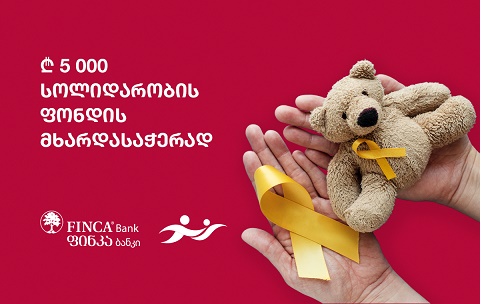 ფინკამ სოლიდარობის ფონდში ₾5 000 ჩარიცხა