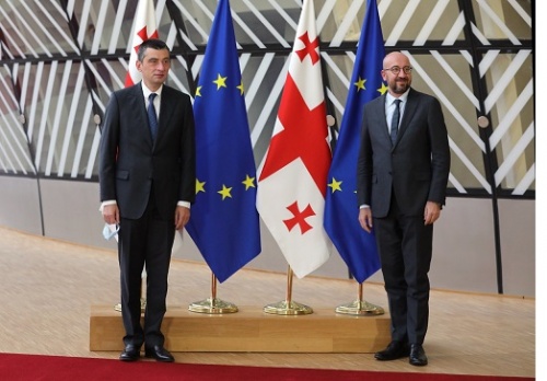გიორგი გახარია შარლ მიშელს შეხვდა გიორგი გახარია შარლ მიშელს შეხვდა