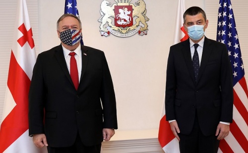 გიორგი გახარია პომპეოს ვიზიტზე გიორგი გახარია პომპეოს ვიზიტზე